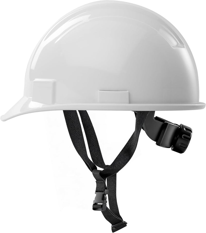 AnTools White Cap Style Hard Hat, OSHA Construction Work Approved, 4-Point Adjustable Suspension, ANSI Z89.1 - Image 1